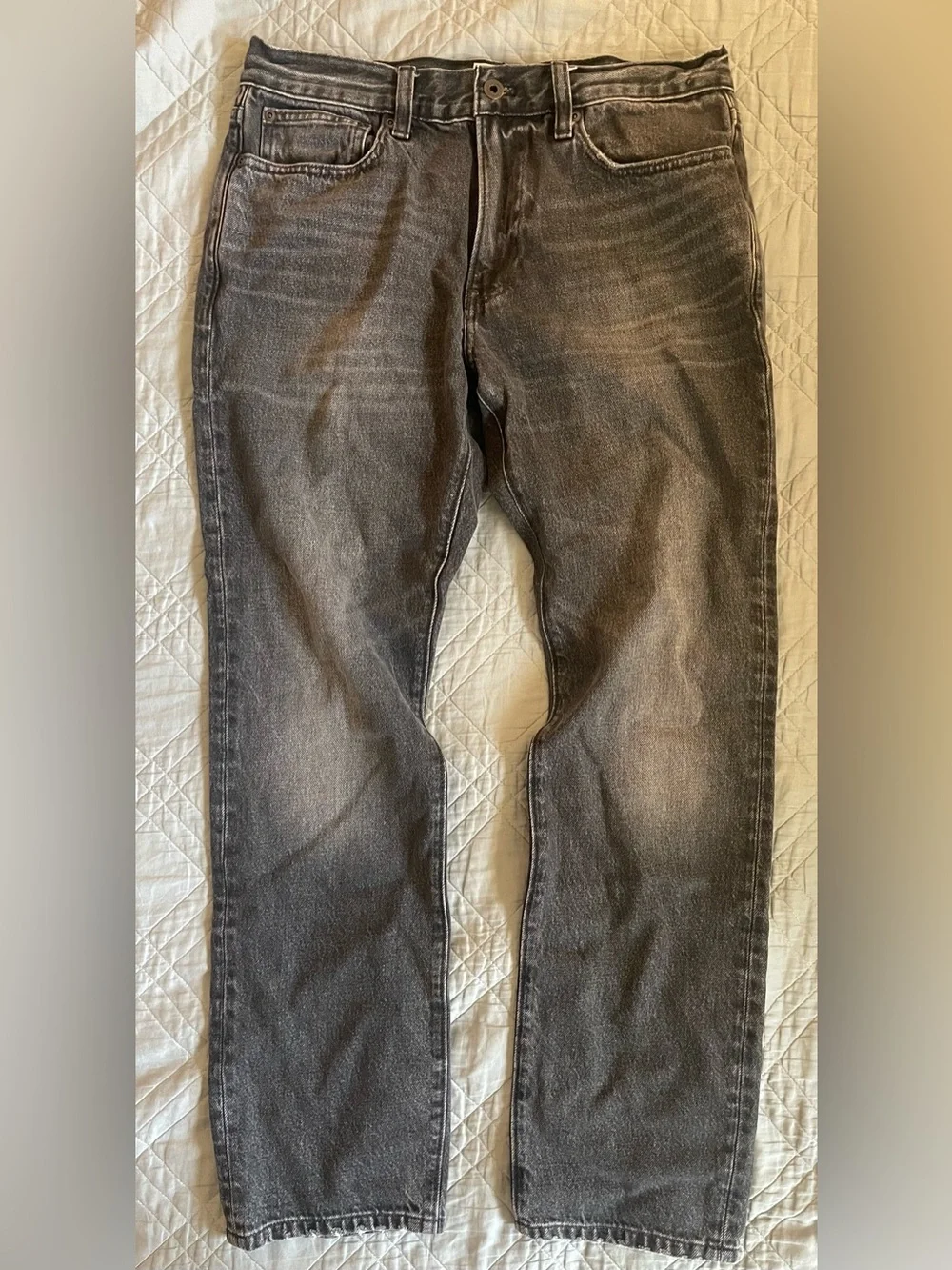 J CREW 770M Straight-fit jean in faded black Wash Size 31/30 $168 CQ158